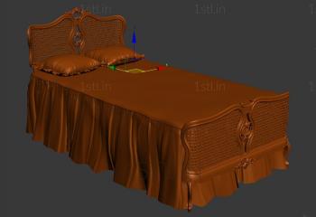 Set of furniture (KMB_0016-03) 3D model for CNC machine