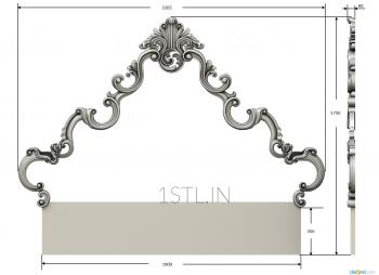 Set of furniture (KMB_0019-10) 3D model for CNC machine