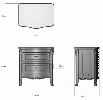 Set of furniture (KMB_0236) 3D model for CNC machine