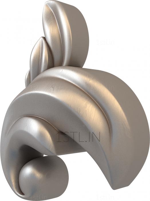 Set of onlays (KNK_0010-3) 3D model for CNC machine