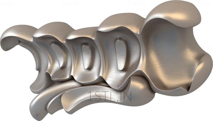 Set of onlays (KNK_0025-06) 3D model for CNC machine