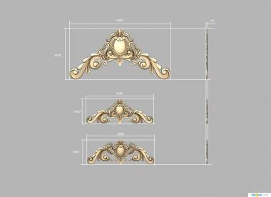 Set of onlays (KNK_0108) 3D model for CNC machine