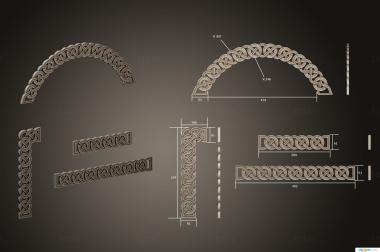 Set of onlays (KNK_0111) 3D model for CNC machine