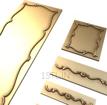 Set of panels (KPN_0002) 3D model for CNC machine