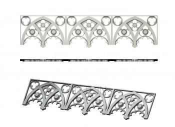 Set of panels (KPN_0003-5) 3D model for CNC machine