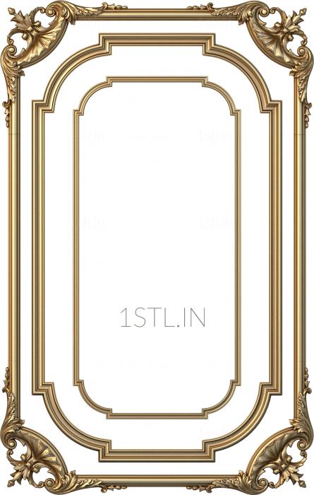 Set of panels (KPN_0040-9) 3D model for CNC machine