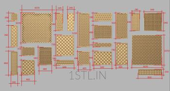 Set of panels (KPN_0045) 3D model for CNC machine