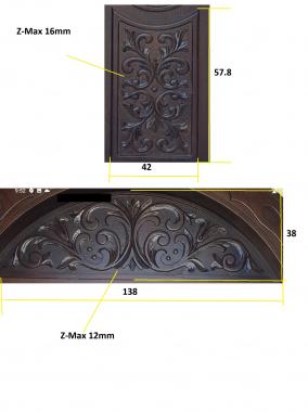 Set of panels (KPN_0046) 3D model for CNC machine