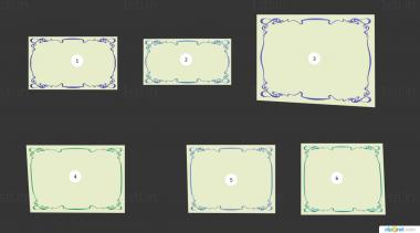 Set of panels (KPN_0050) 3D model for CNC machine