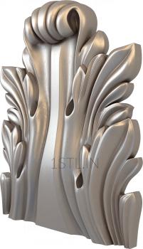 Acant leaf (AKN_0002) 3D model for CNC machine