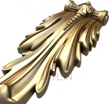 Acant leaf (AKN_0013) 3D model for CNC machine