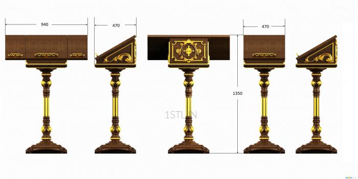 Lecterns (ANL_0024) 3D model for CNC machine