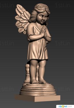 Angels (AN_0249) 3D model for CNC machine