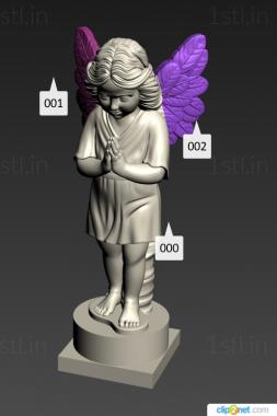 Angels (AN_0249) 3D model for CNC machine