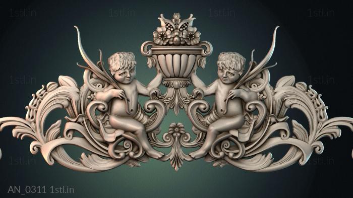 Angels (AN_0311) 3D model for CNC machine