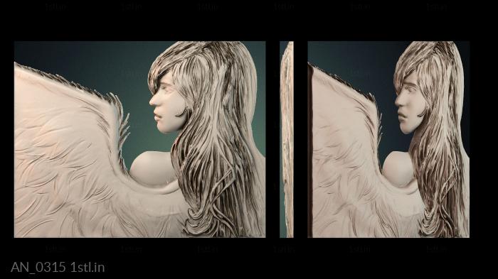 Angels (AN_0315) 3D model for CNC machine