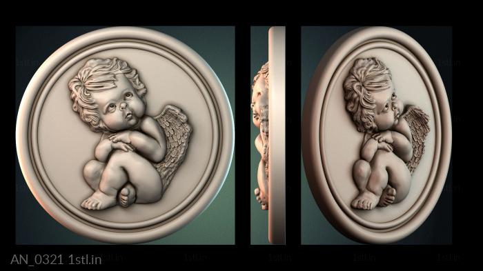 Angels (AN_0321) 3D model for CNC machine