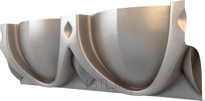 Baguette (BG_0015-4) 3D model for CNC machine