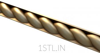 Baguette (BG_0300-9) 3D model for CNC machine