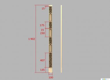 Baguette (BG_1018) 3D model for CNC machine