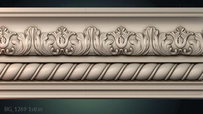 बगुएट (BG_1269) सीएनसी मशीन के लिए 3D मॉडल