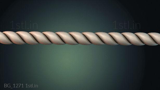 बगुएट (BG_1271) सीएनसी मशीन के लिए 3D मॉडल