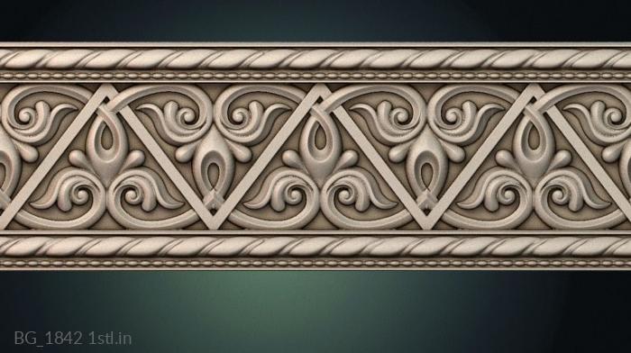 बगुएट (BG_1842) सीएनसी मशीन के लिए 3D मॉडल