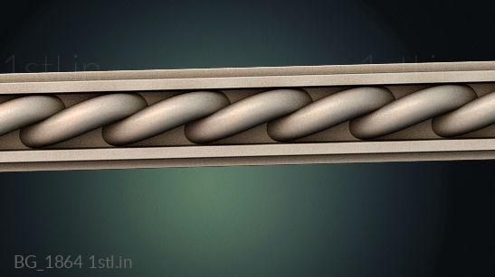 बगुएट (BG_1864) सीएनसी मशीन के लिए 3D मॉडल