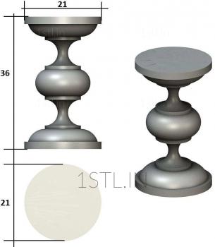 Balusters (BL_0597) 3D model for CNC machine