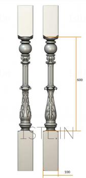 Balusters (BL_0611) 3D model for CNC machine