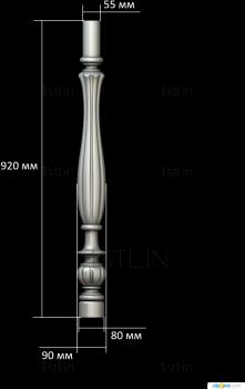 Balusters (BL_0628) 3D model for CNC machine