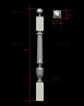 Balusters (BL_0631) 3D model for CNC machine