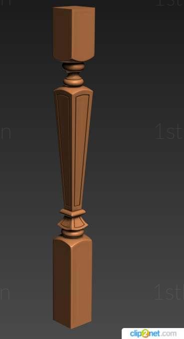 Balusters (BL_0660) 3D model for CNC machine