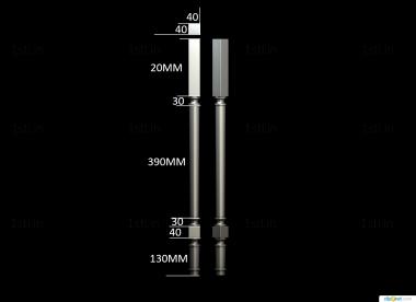 Balusters (BL_0663) 3D model for CNC machine