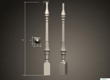 Balusters (BL_0669) 3D model for CNC machine