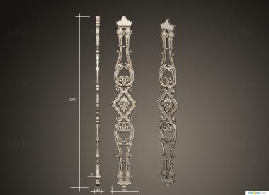 Balusters (BL_0672) 3D model for CNC machine