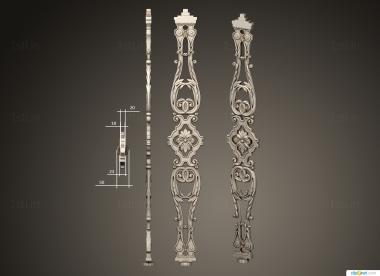 Balusters (BL_0672) 3D model for CNC machine