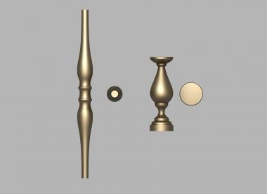 Balusters (BL_0673) 3D model for CNC machine