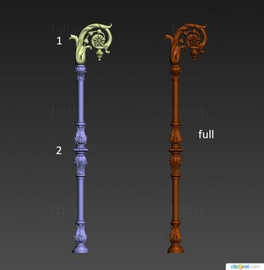 Balusters (BL_0679) 3D model for CNC machine