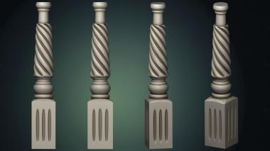 Balusters (BL_0680) 3D model for CNC machine