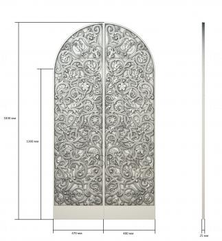 Gates (CV_0060) 3D model for CNC machine