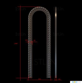 Gates (CV_0078) 3D model for CNC machine