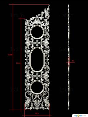 Gates (CV_0101) 3D model for CNC machine