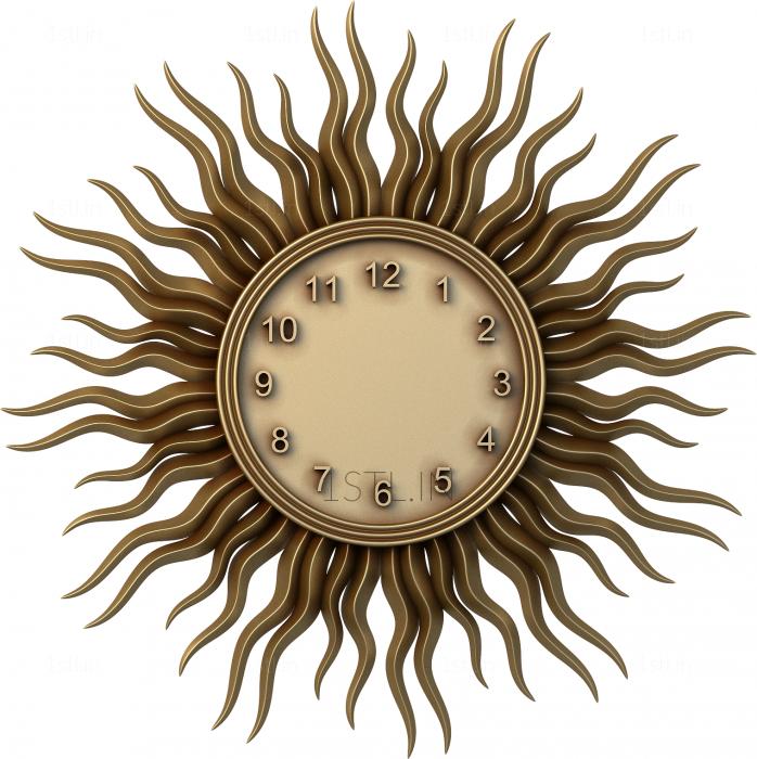 Clocks (CH_0049) 3D model for CNC machine