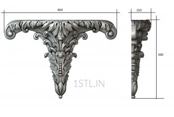 Consoles (KN_0149) 3D model for CNC machine