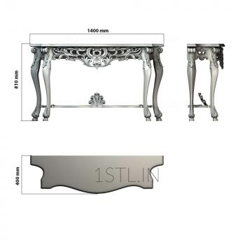 Consoles (KN_0157) 3D model for CNC machine