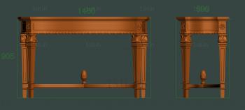 Consoles (KN_0200) 3D model for CNC machine