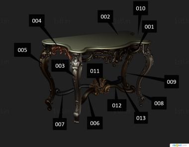 Consoles (KN_0210) 3D model for CNC machine