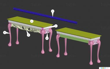 Consoles (KN_0223) 3D model for CNC machine