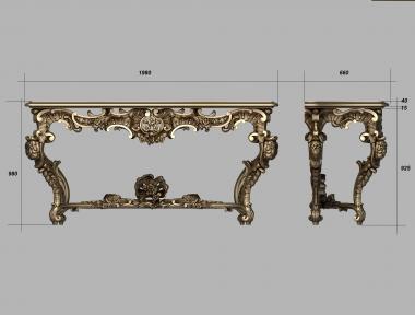 Consoles (KN_0227) 3D model for CNC machine